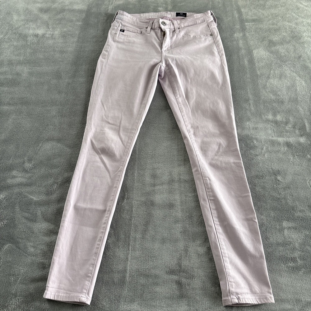 AG Adriano Goldschmied The Legging Ankle Lavender Jeans Size 25R‎